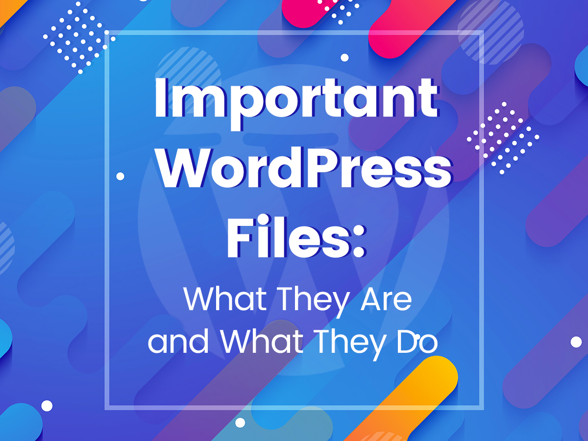 Important WordPress Files What They Are and What They Do