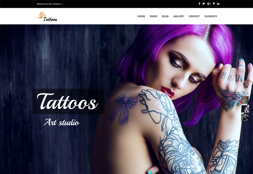 Tattoo - WordPress Theme, WP Themes ft. artists & art - Envato Elements