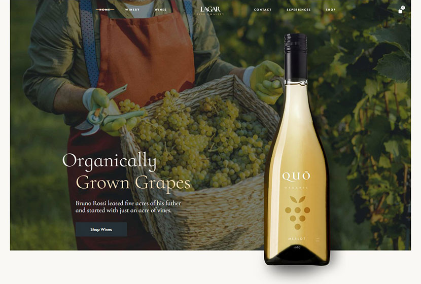 Lagar - Winery Wine Shop WordPress