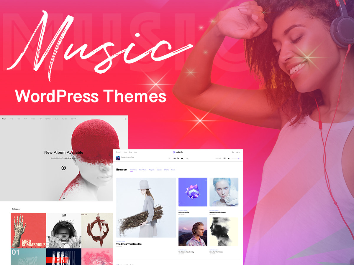 Music WordPress Themes for Solo Singers and Bands