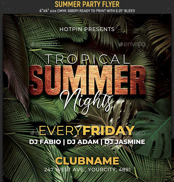 20+ Summer Party Flyer Templates for Your Hot Designs - WP Daddy
