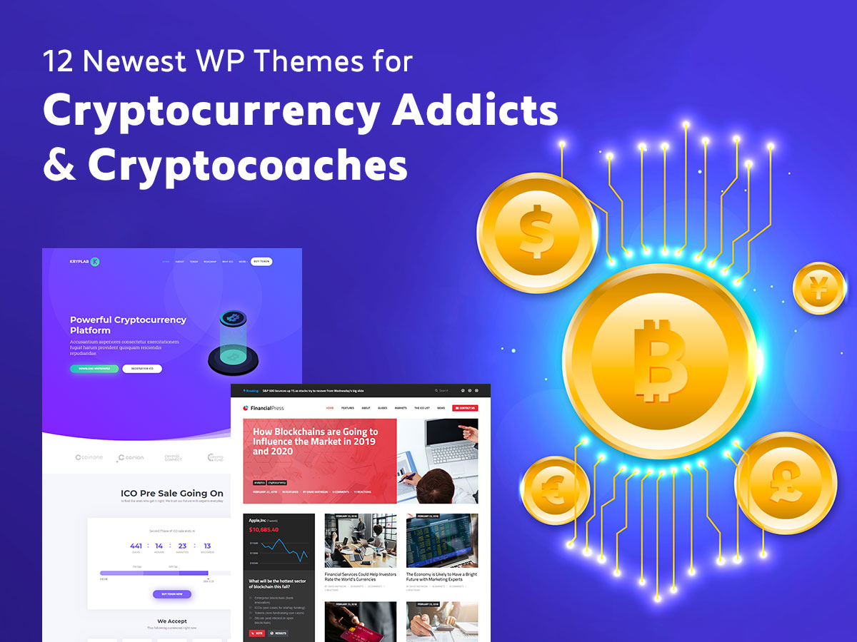 Newest WordPress Themes for Cryptocurrency Addicts and Cryptocoaches