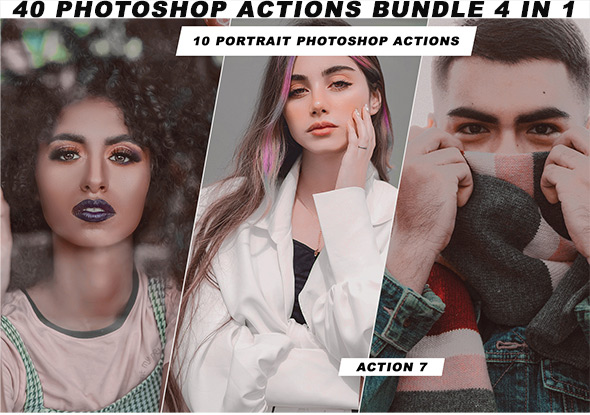 40 Photoshop Actions Bundle 4 in 1
