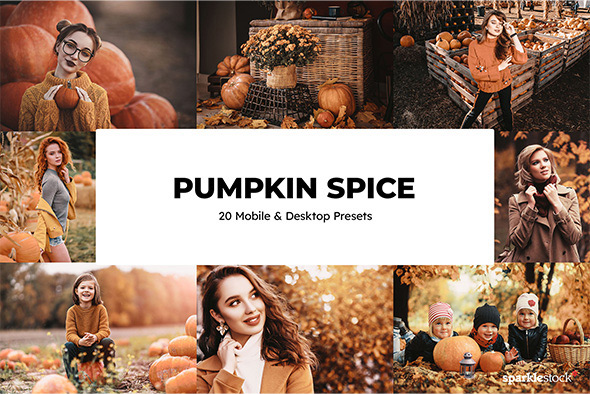 20 Pumpkin Spice Lightroom Presets