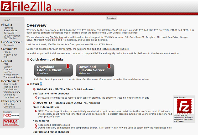 application like filezilla for mac