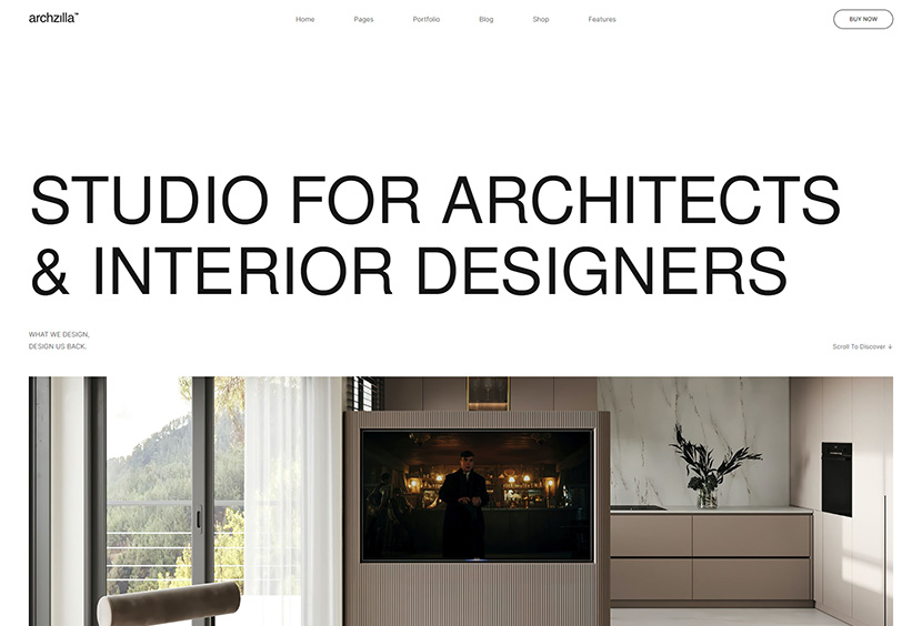 Archzilla - Minimal Theme for Interior Design and Architecture