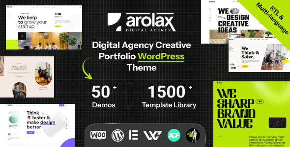 arolax portfolio wordpress theme